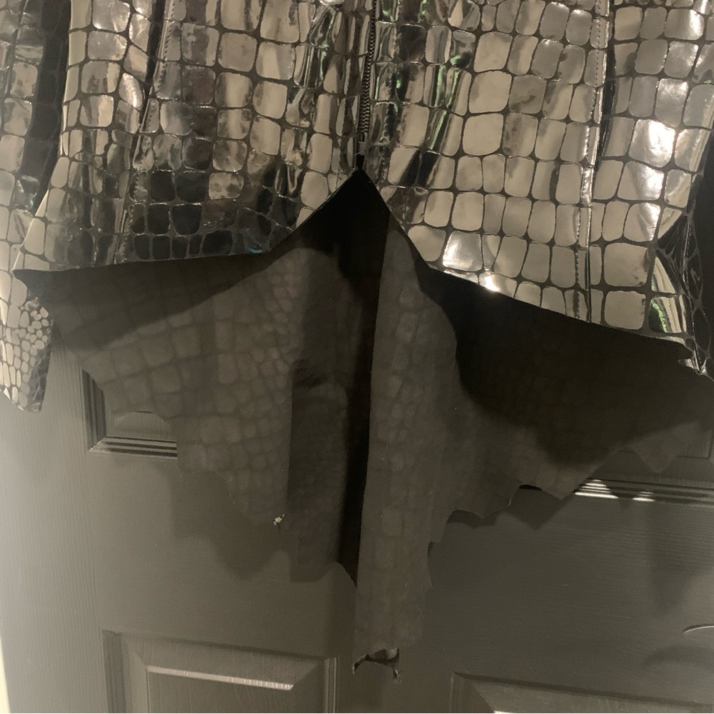 Hysideis | Genuine Italian Leather Black Crocodile Pattern Jacket | EU 44 - Picture 10 of 10